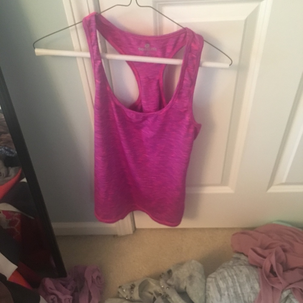Pink sport tank top